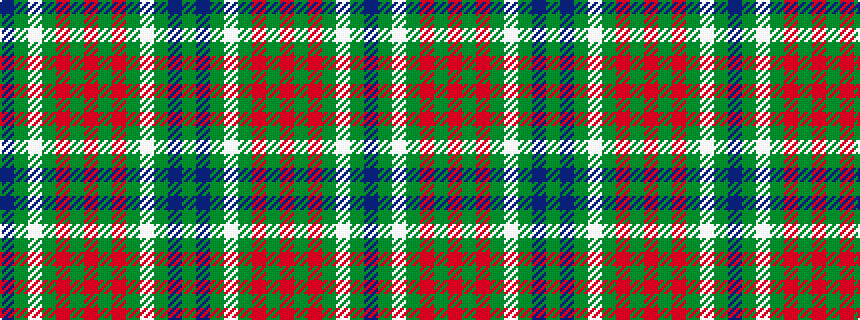 idealised woven sample of pattern BGWGRGRGRGWGBG