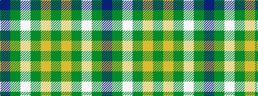 idealised woven sample of pattern BGWGYG