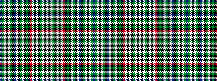 idealised woven sample of pattern BGWKWGKBWKGWKGKRWKWKGWKW