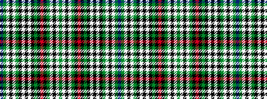 idealised woven sample of pattern BGWKWGKWKWKGKRKGWKWG