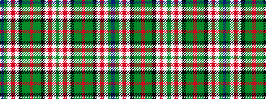 idealised woven sample of pattern BGWRWKGGRGGKWRWG