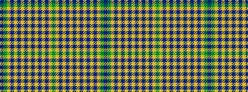 idealised woven sample of pattern BGYBYBYBYBYBYBYG