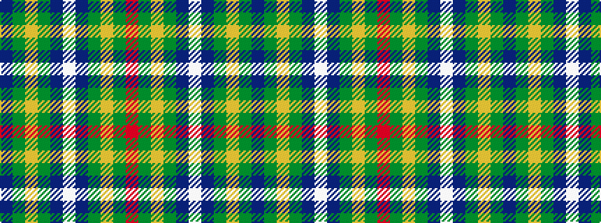 idealised woven sample of pattern BGYGBWBGYGR