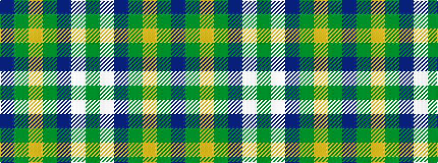 idealised woven sample of pattern BGYGBWG
