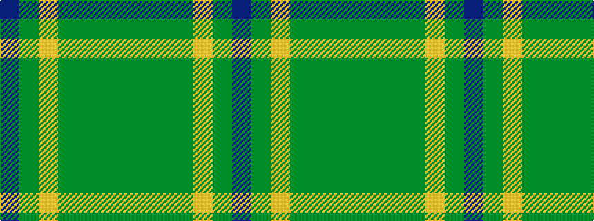 idealised woven sample of pattern BGYGGGG