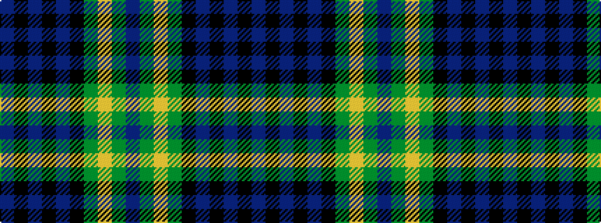 idealised woven sample of pattern BGYGKBKBKB
