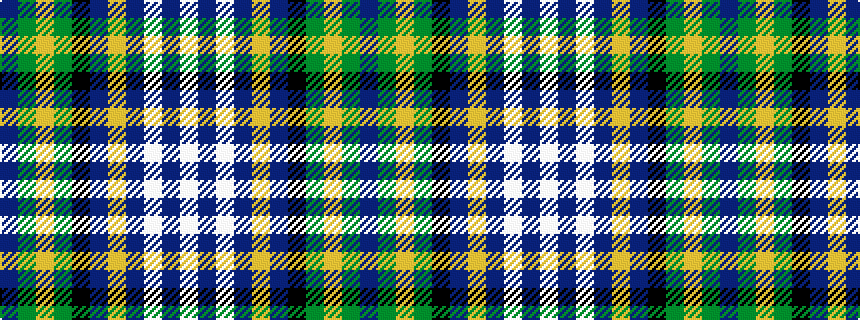 idealised woven sample of pattern BGYGKBYBWBW