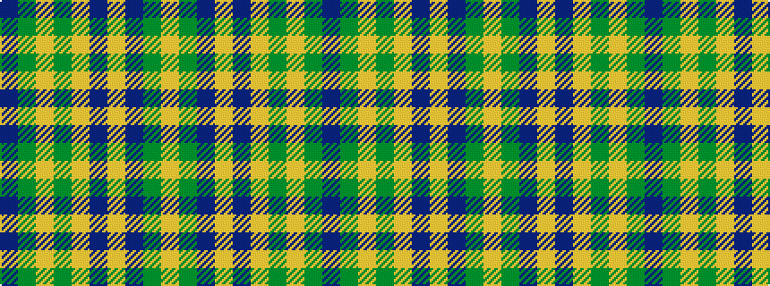 idealised woven sample of pattern BGYGYBYBGY