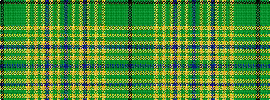 idealised woven sample of pattern BGYGYBYGYGYGGGGGGK