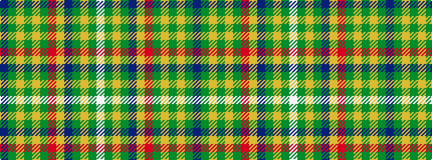 idealised woven sample of pattern BGYGYGRYBGYGW