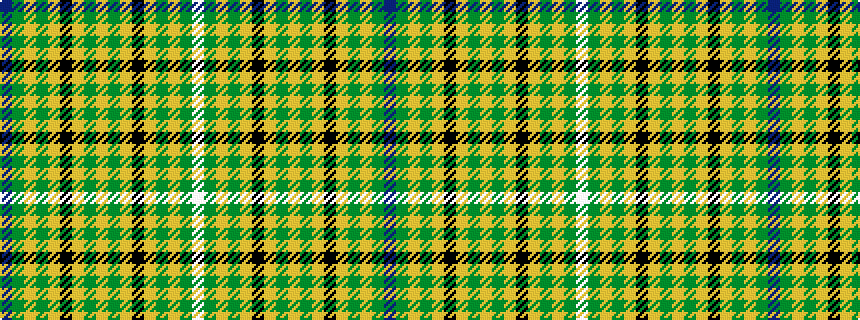 idealised woven sample of pattern BGYGYKYGYGYKYGYGW