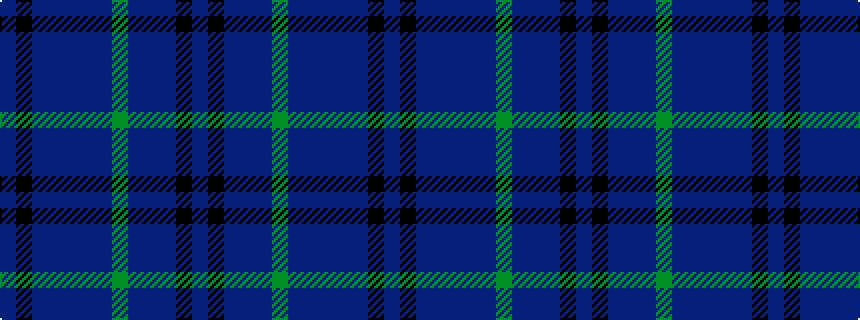 idealised woven sample of pattern BKBBBBBGBBBKB