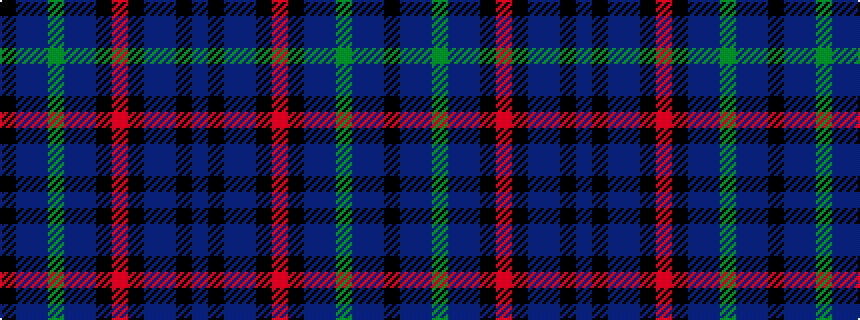 idealised woven sample of pattern BKBBKRKBBGBBK