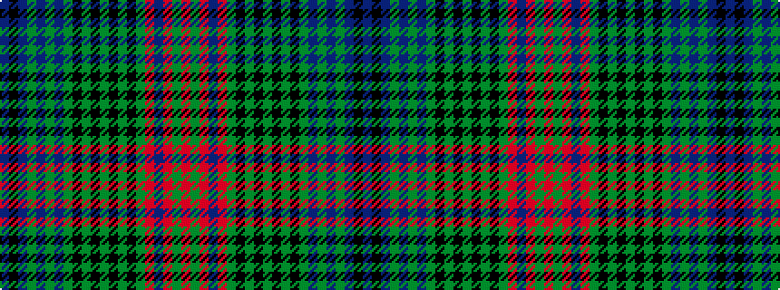idealised woven sample of pattern BKBGBGBGKGKGKGKGRBRGR
