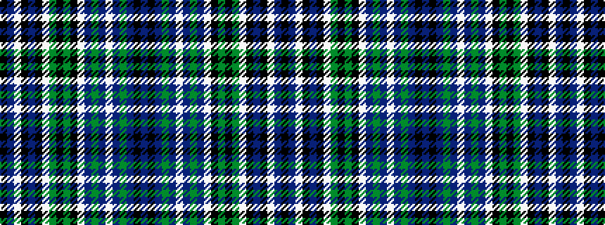idealised woven sample of pattern BKBGBWBGBWKGKGWKBKWBK