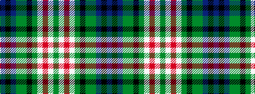 idealised woven sample of pattern BKBGGKGWRWG