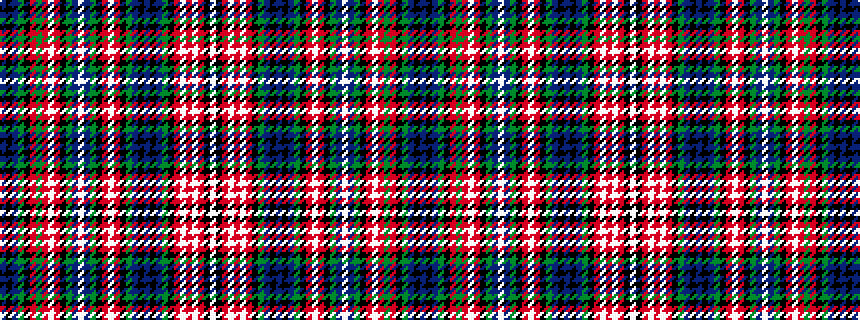 idealised woven sample of pattern BKBGKRGRWRKGBWBGKRWRKGBKBKBGKRWRWRKW