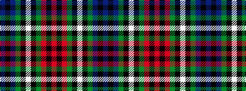 idealised woven sample of pattern BKBGKWKGRKR