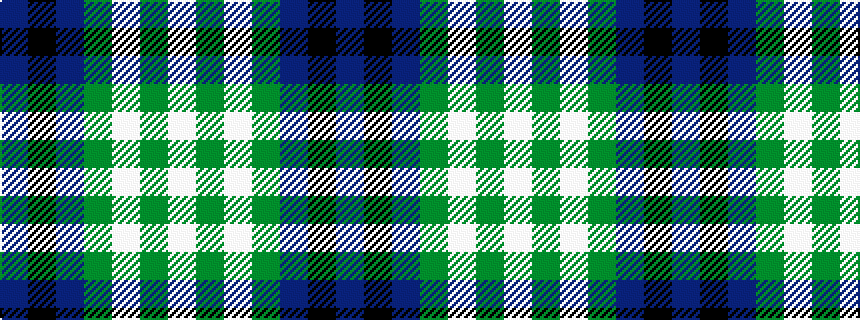 idealised woven sample of pattern BKBGWGW