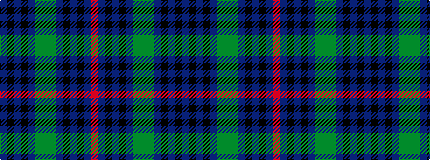 idealised woven sample of pattern BKBKBGGGBKBKBR