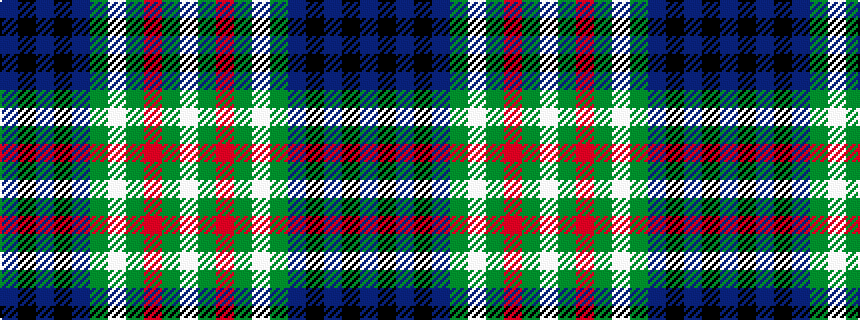 idealised woven sample of pattern BKBKBGWGRGW