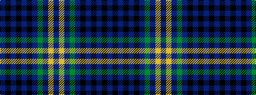 idealised woven sample of pattern BKBKBKBGBYB