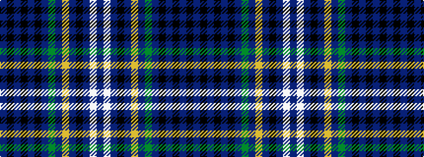 idealised woven sample of pattern BKBKBKBGBYBKBWB