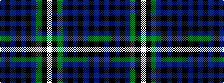 idealised woven sample of pattern BKBKBKBGKW