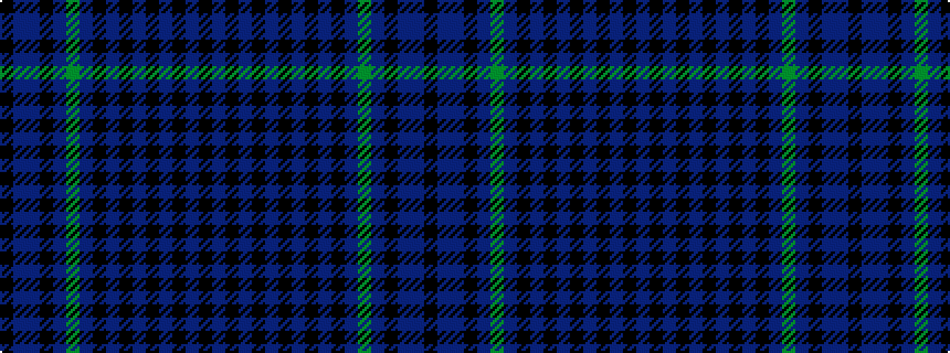 idealised woven sample of pattern BKBKBKBKBKBGBKBBK