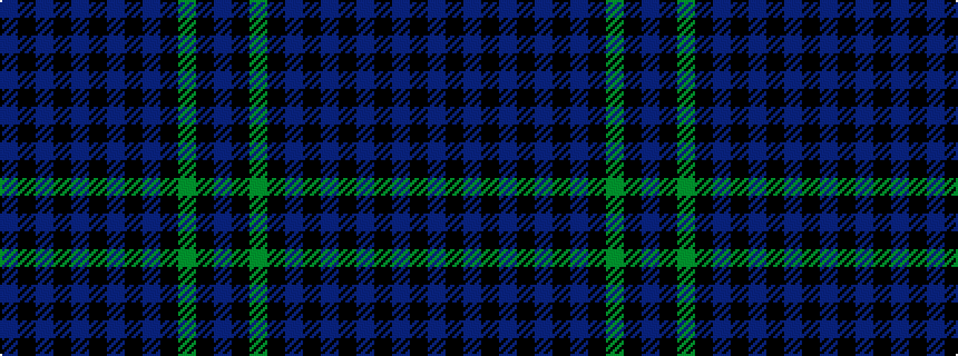 idealised woven sample of pattern BKBKBKBKBKGKB