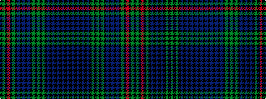 idealised woven sample of pattern BKBKBKBKBKGKGKGKBKBKBKGKRKGK