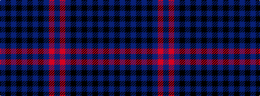 idealised woven sample of pattern BKBKBKBKBRB