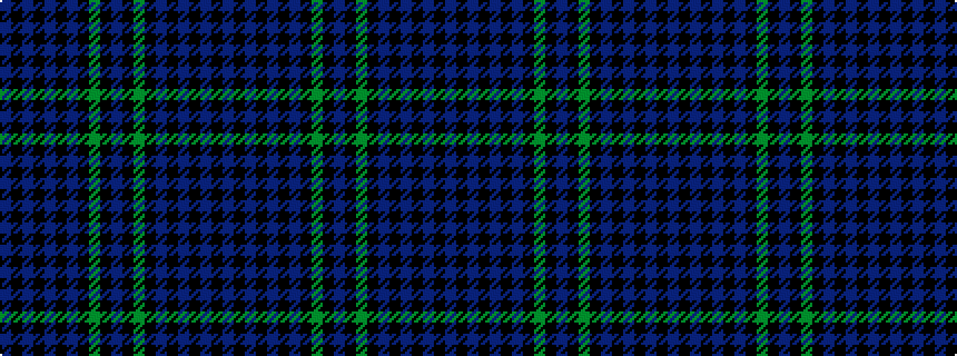 idealised woven sample of pattern BKBKBKBKGKBKGKBKBKBKB