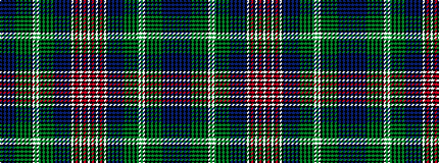idealised woven sample of pattern BKBKBKBKGKGKGKGKWGWGKGKGKGKBKBKBKBKWKRKWKRKW