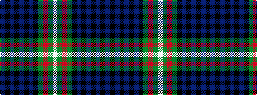 idealised woven sample of pattern BKBKBKBKGRGW