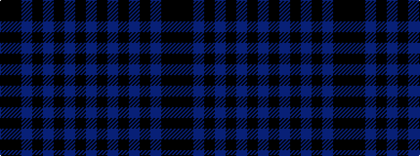 idealised woven sample of pattern BKBKBKBKK