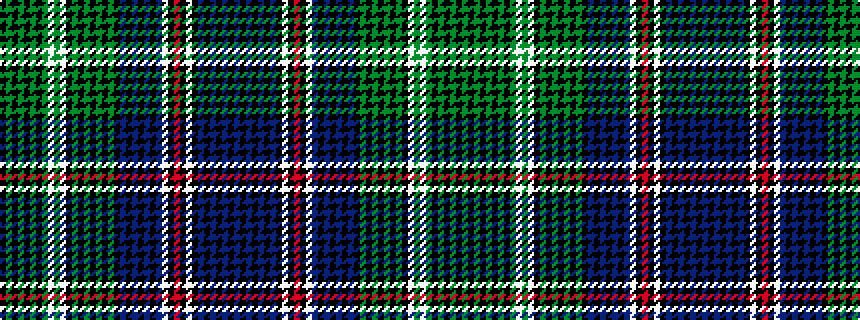 idealised woven sample of pattern BKBKBKBKWKRKWBKBKBKBKGKGKGKGKWGWGKGKGKGK