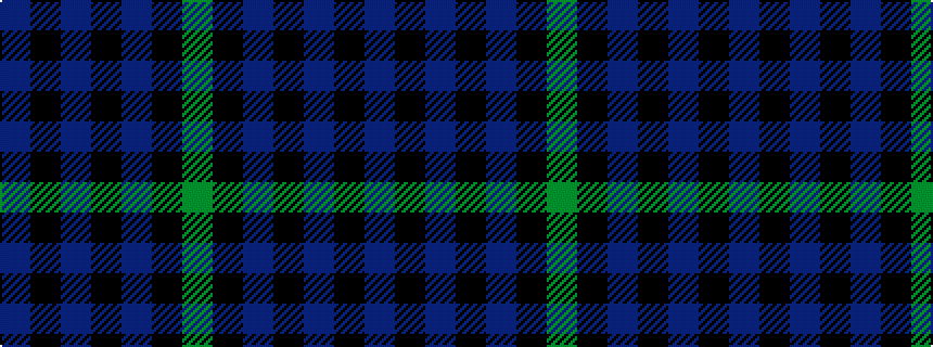 idealised woven sample of pattern BKBKBKG