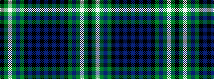 idealised woven sample of pattern BKBKBKGBGWGK