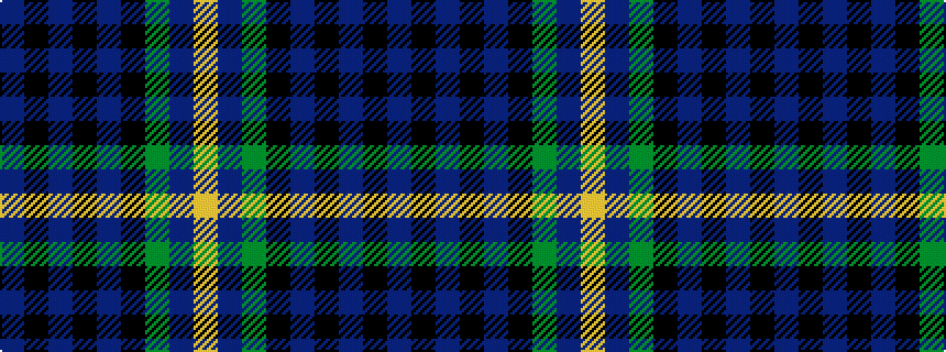 idealised woven sample of pattern BKBKBKGBY