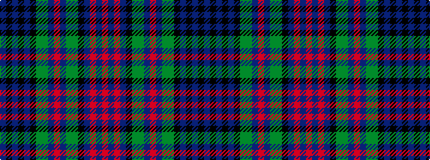 idealised woven sample of pattern BKBKBKGGBRBGGKBRBR