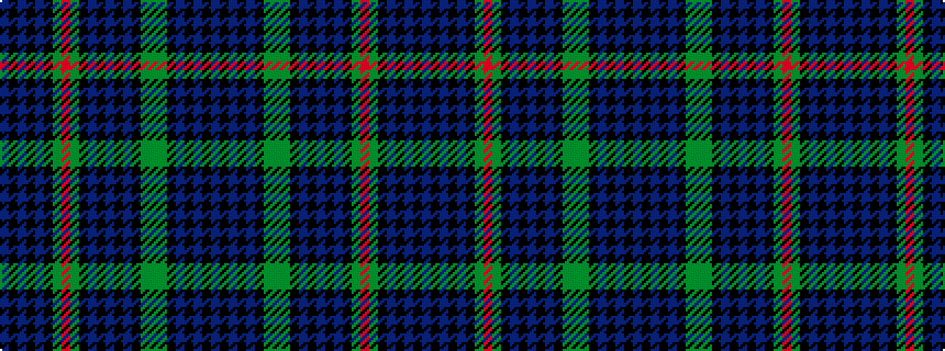 idealised woven sample of pattern BKBKBKGGGKBKBKBKGRGKBKBKB