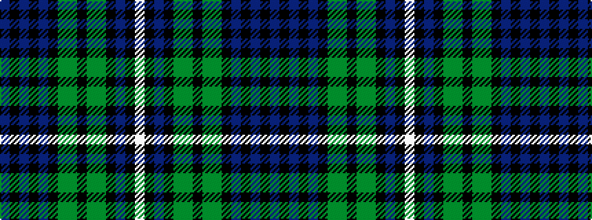 idealised woven sample of pattern BKBKBKGGKGGKBKW