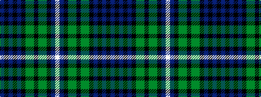 idealised woven sample of pattern BKBKBKGGKGGKBW