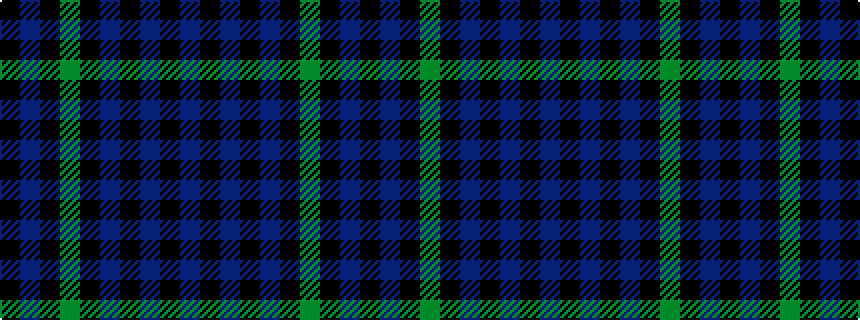 idealised woven sample of pattern BKBKBKGKBK