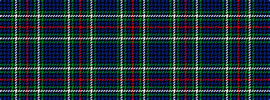 idealised woven sample of pattern BKBKBKGKWKGKBKRKBKGKWKGKBKBKB