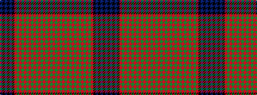 idealised woven sample of pattern BKBKBKRGRGRGRGRGRGRGRGR