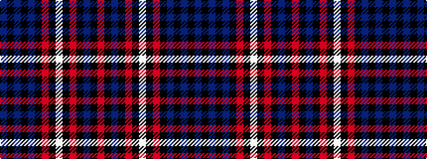 idealised woven sample of pattern BKBKBKRKWKRKBKR