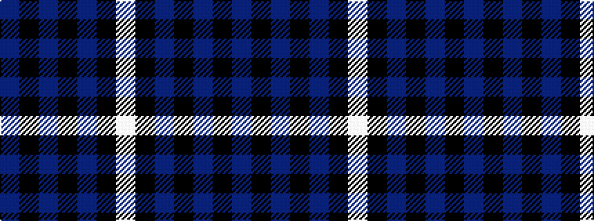 idealised woven sample of pattern BKBKBKW