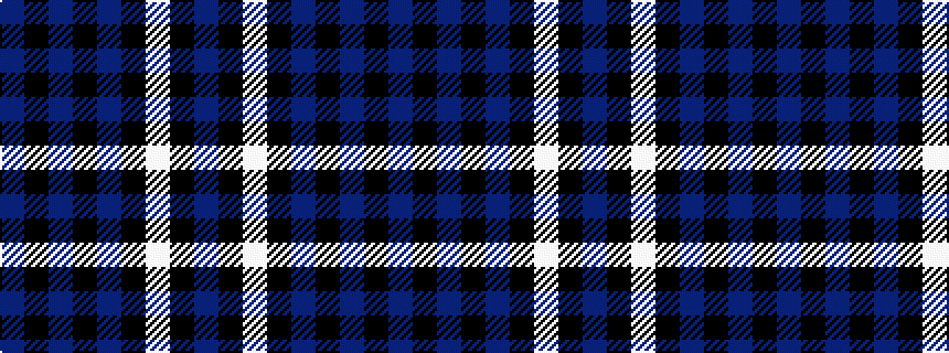 idealised woven sample of pattern BKBKBKWKB
